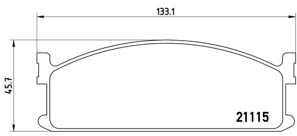 BREMBO Első fékbetét P59008_BREMBO