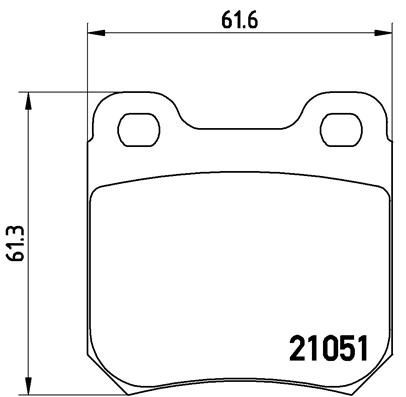 BREMBO Hátsó fékbetét P59010_BREMBO