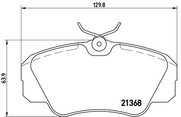 BREMBO Első fékbetét P59016_BREMBO