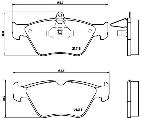 BREMBO Első fékbetét P59019_BREMBO