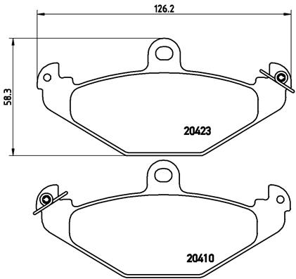 BREMBO Hátsó fékbetét P59026_BREMBO