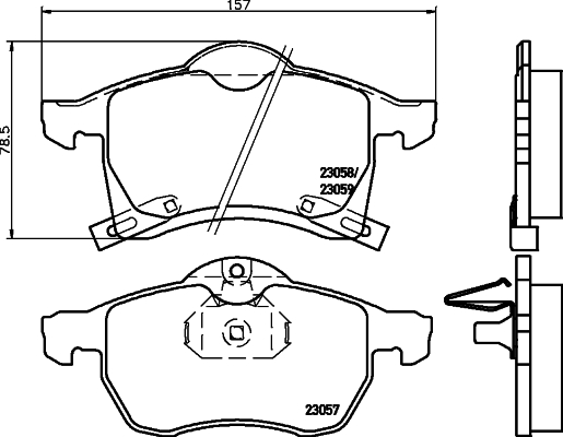 BREMBO Első fékbetét P59032_BREMBO