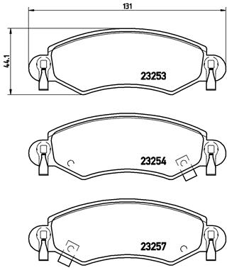 BREMBO Első fékbetét P59035_BREMBO