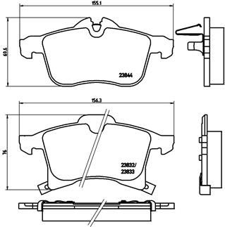 BREMBO Első fékbetét P59045_BREMBO