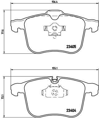 BREMBO Első fékbetét P59046_BREMBO