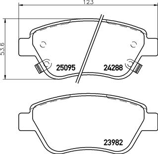 BREMBO Első fékbetét P59081_BREMBO