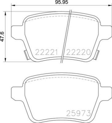 BREMBO Hátsó fékbetét P59086_BREMBO