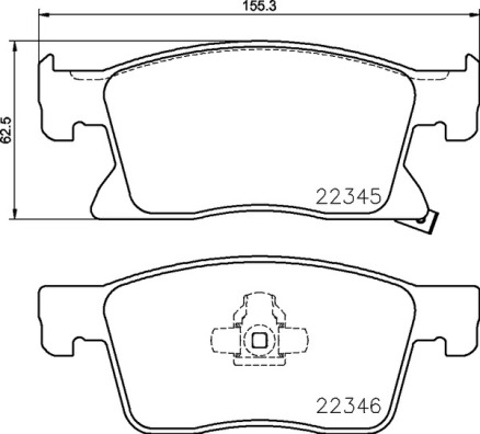 BREMBO Első fékbetét P59091_BREMBO