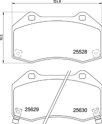 BREMBO Fékbetét, mind P59094_BREMBO