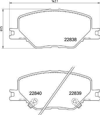 BREMBO Első fékbetét P59096_BREMBO