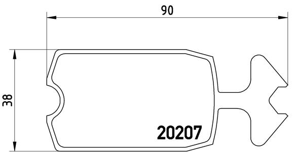 BREMBO Első fékbetét P61002_BREMBO