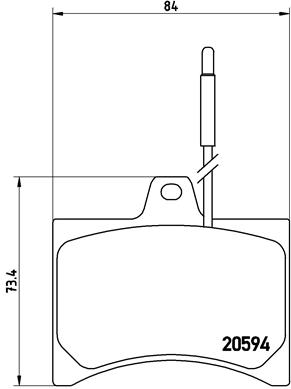 BREMBO Első fékbetét P61007_BREMBO