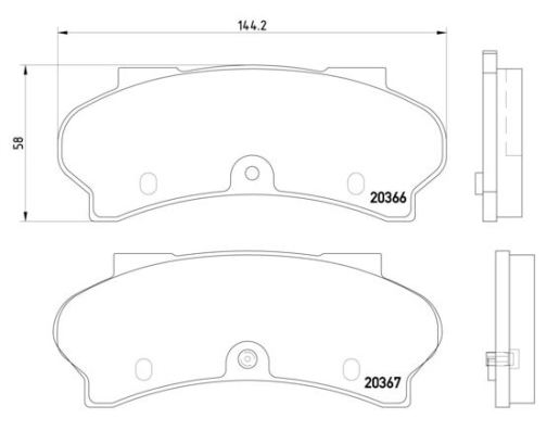 BREMBO Első fékbetét P61033_BREMBO