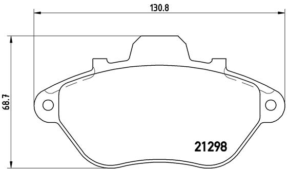 BREMBO Első fékbetét P61039_BREMBO