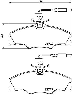 BREMBO Első fékbetét P61056_BREMBO