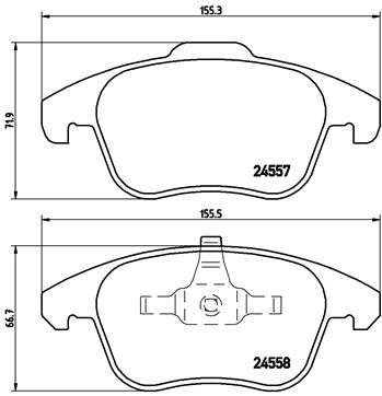 BREMBO Első fékbetét P61086_BREMBO