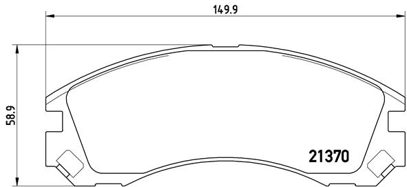 BREMBO Első fékbetét P61089_BREMBO