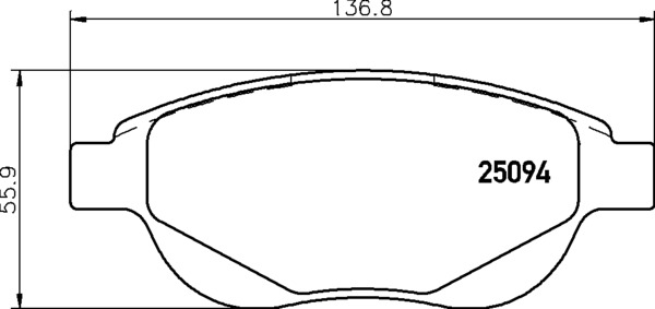 BREMBO Fékbetét, mind P61137_BREMBO