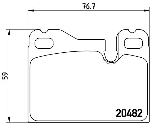 BREMBO Fékbetét, mind P65003_BREMBO