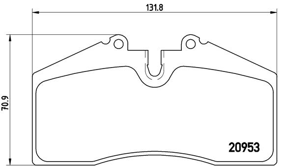 BREMBO Első fékbetét P65005_BREMBO