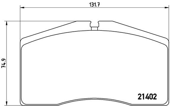 BREMBO Első fékbetét P65006_BREMBO