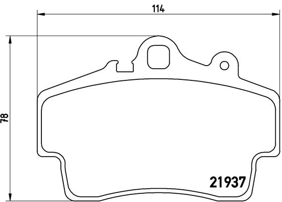 BREMBO Első fékbetét P65007_BREMBO