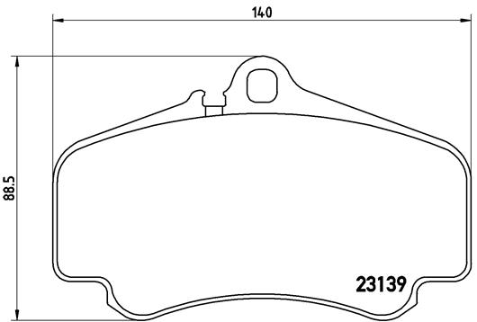 BREMBO Első fékbetét P65011_BREMBO