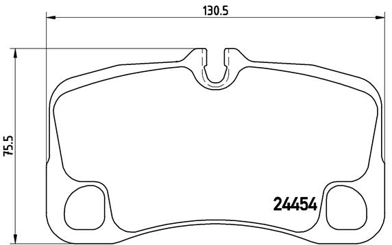 BREMBO Hátsó fékbetét P65013_BREMBO