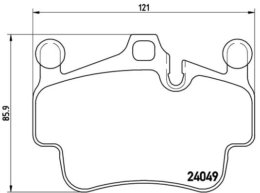 BREMBO Első fékbetét P65015_BREMBO