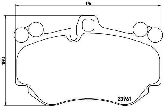 BREMBO Első fékbetét P65016_BREMBO