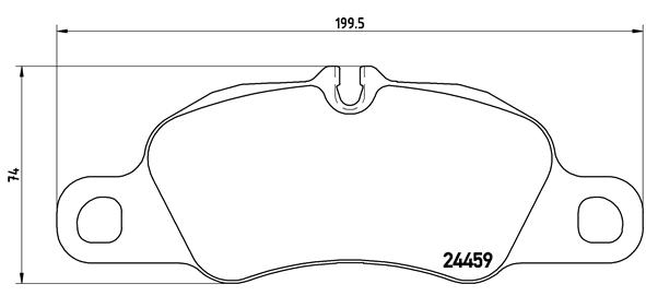 BREMBO Első fékbetét P65019_BREMBO