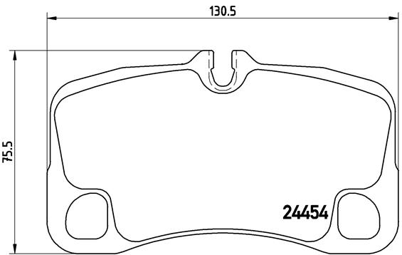 BREMBO Hátsó fékbetét P65022_BREMBO