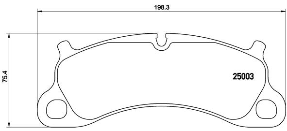 BREMBO Első fékbetét P65025_BREMBO