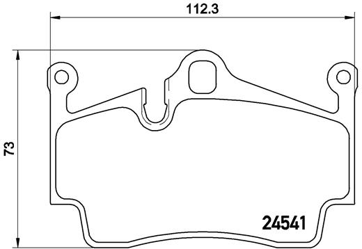 BREMBO Hátsó fékbetét P65028_BREMBO