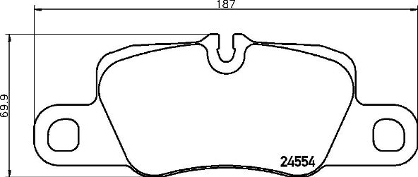 BREMBO Hátsó fékbetét P65029_BREMBO