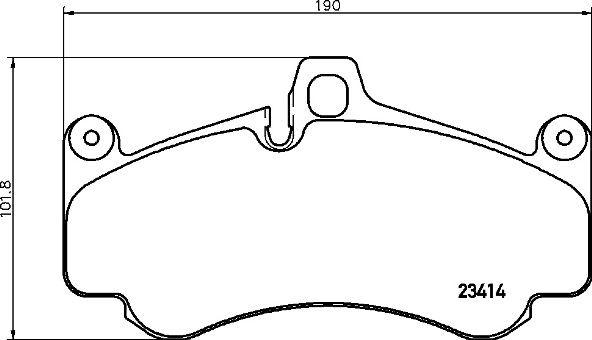 BREMBO Első fékbetét P65032_BREMBO