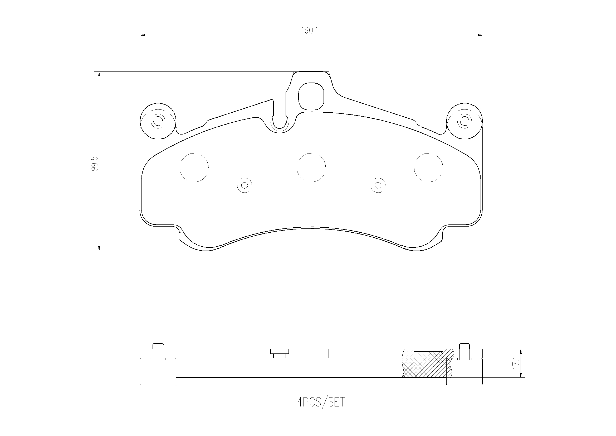 BREMBO Első fékbetét P65034_BREMBO