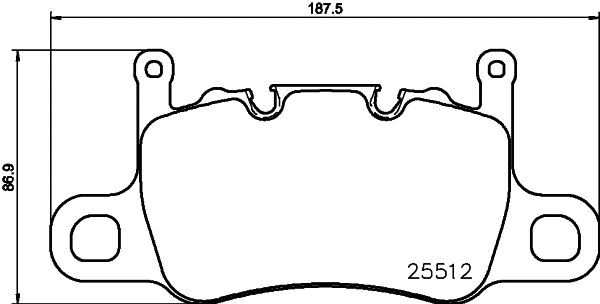 BREMBO Fékbetét, mind P65037_BREMBO