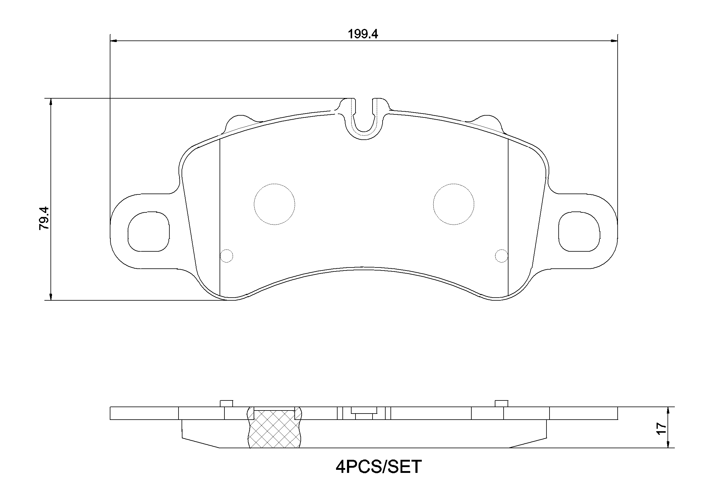 BREMBO Fékbetét, mind P65041_BREMBO