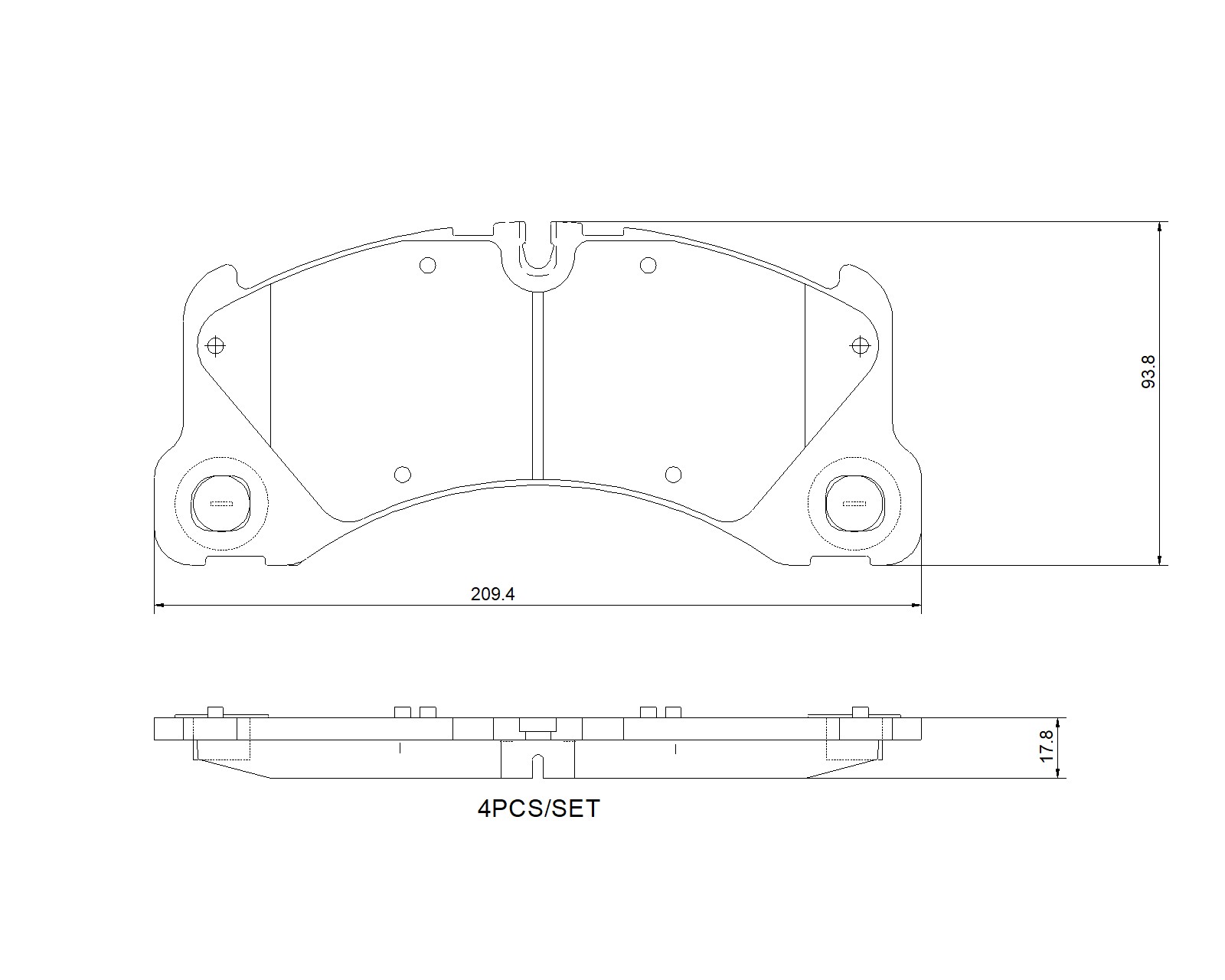 BREMBO Fékbetét, mind P65046_BREMBO