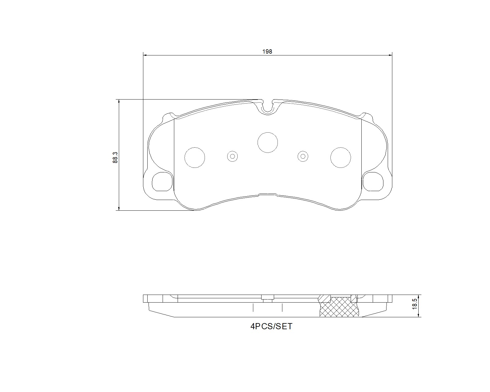 BREMBO Fékbetét, mind P65054_BREMBO