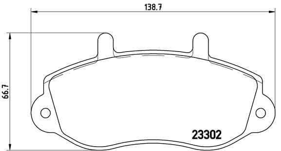 BREMBO Első fékbetét P68025_BREMBO