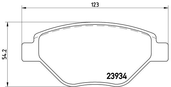 BREMBO Első fékbetét P68031_BREMBO