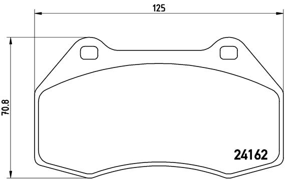 BREMBO Első fékbetét P68036_BREMBO