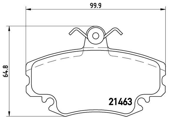 BREMBO Első fékbetét P68038_BREMBO