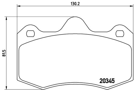 BREMBO Első fékbetét P68051_BREMBO