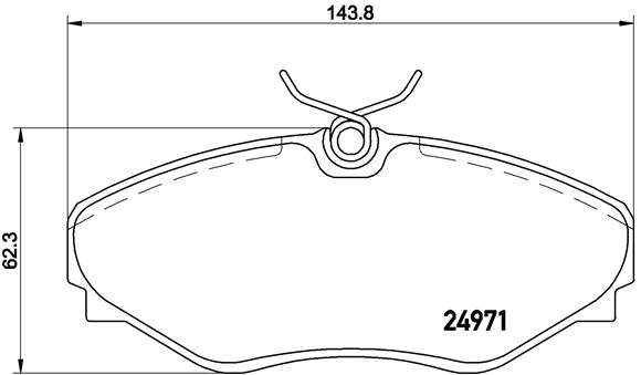 BREMBO Első fékbetét P68055_BREMBO