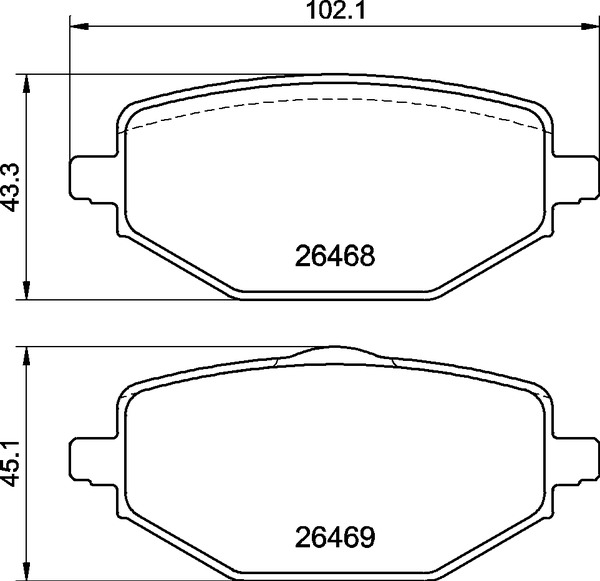 BREMBO Fékbetét, mind P68076_BREMBO