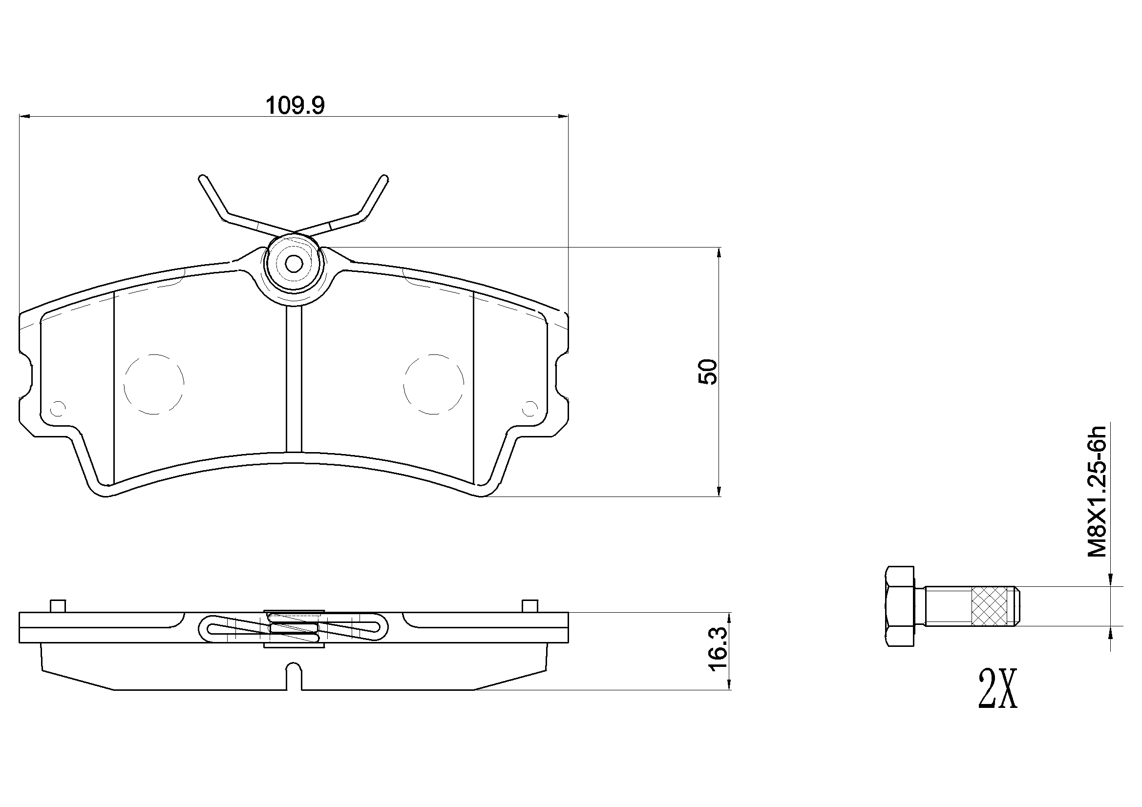 BREMBO Első fékbetét P72001_BREMBO