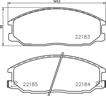 BREMBO Fékbetét, mind P77002_BREMBO